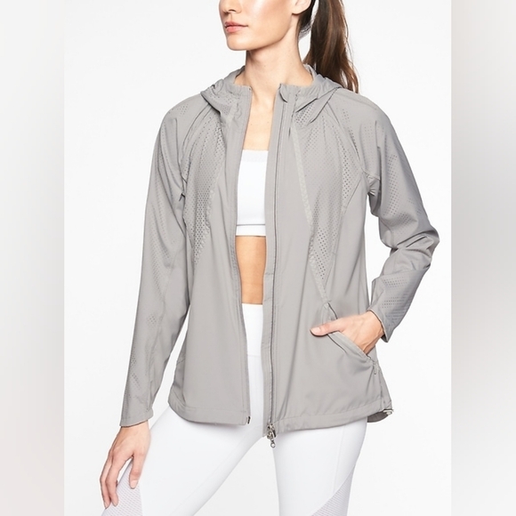 Athleta Jackets & Blazers - Athleta Catalina Aero windbreaker jacket Gray Size S